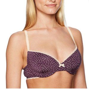 Cybele Women's Padded Underwire Polka Dot Bra, Parma Printed, 36B